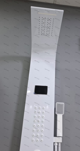 پنل دوش سفید مانیتور دار و ال ای دی استیل ۳۰۴