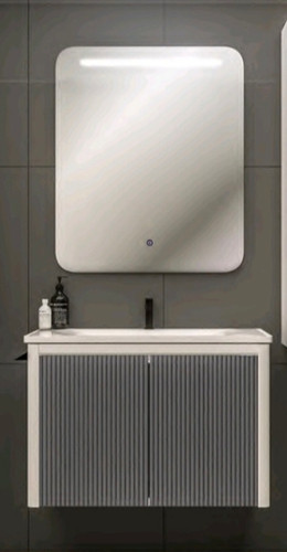 کابینت روشویی لوکس کابین کد614A و اینه تاچ بک لایت